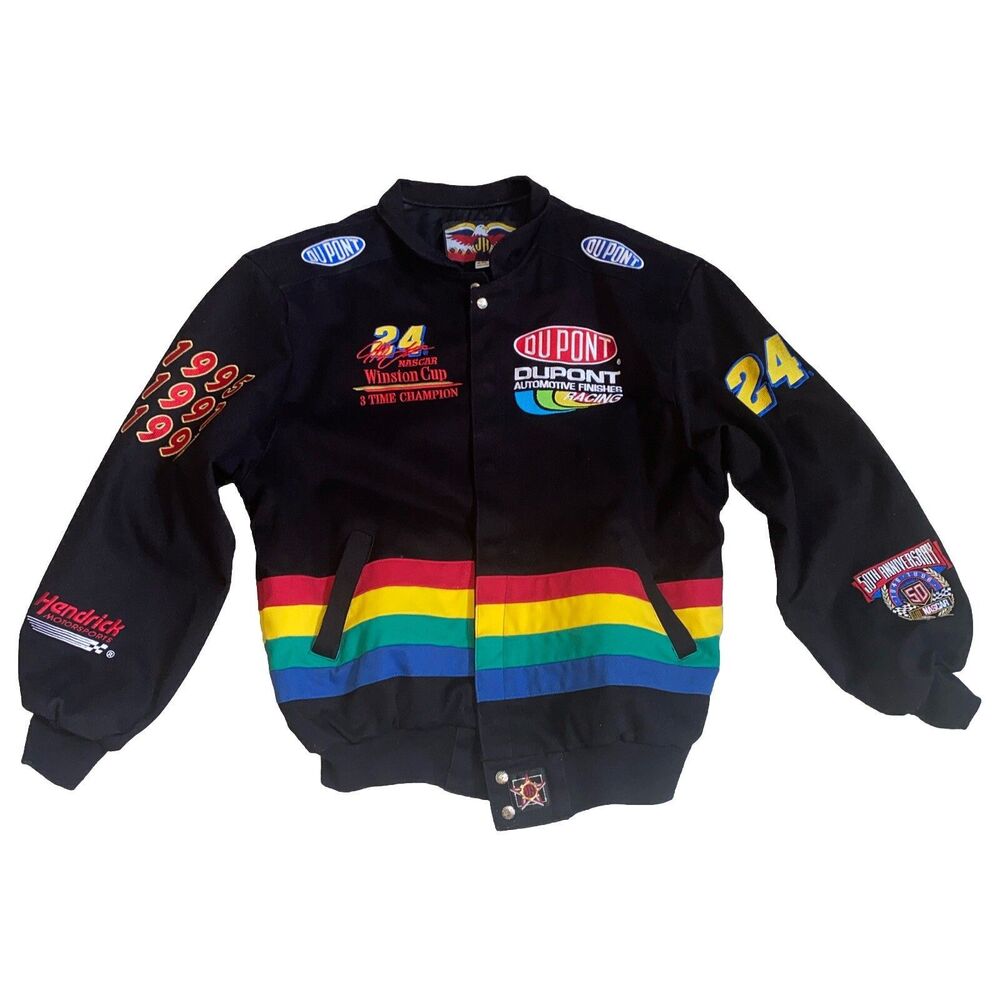 Vintage Jeff Gordon NASCAR Winston Cup Racing Jacket 3X Champion Grail SIZE: 2XL